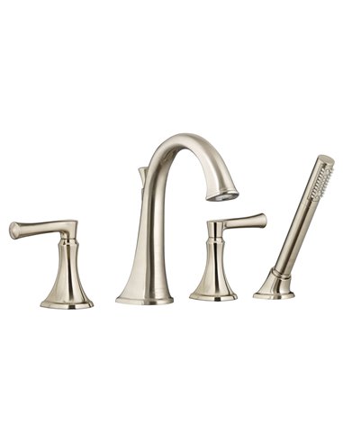 American Standard Estate Bathtub Faucet With Personal Shower for Flash Rough-In Valve With Lever Handles