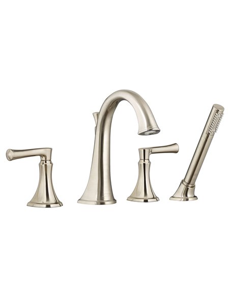 American Standard Estate Bathtub Faucet With Personal Shower for Flash Rough-In Valve With Lever Handles