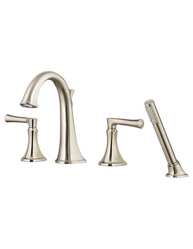 American Standard Estate Bathtub Faucet With Personal Shower for Flash Rough-In Valve With Lever Handles