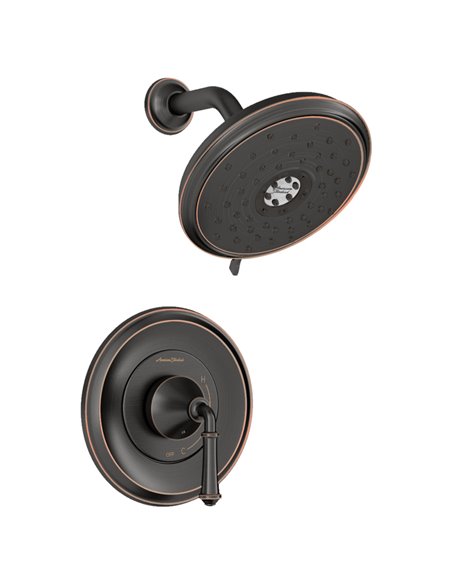 American Standard Delancey 1.8 gpm/6.8 L/min Shower Trim Kit With Water-Saving 4-Function Showerhead and Lever Handle