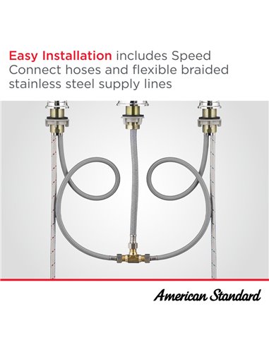 American Standard Delancey 1.8 gpm/6.8 L/min Shower Trim Kit With Water-Saving 4-Function Showerhead and Lever Handle