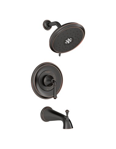 American Standard Delancey 1.8 gpm/6.8 L/min Tub and Shower Trim Kit With Water-Saving 4-Function Showerhead and Lever Handle