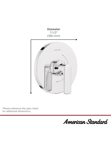 American Standard Millennial Pressure Balance Valve Trim with Cartridge