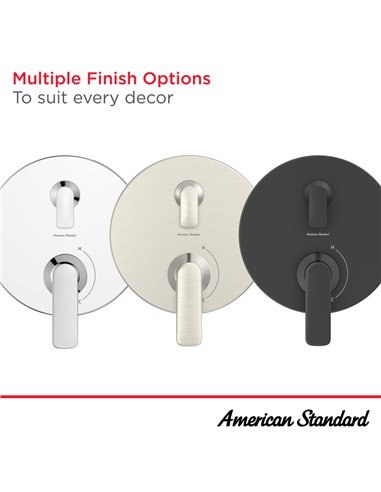 American Standard Millennial 2-Handle Flash Pressure Balance Valve Trim with Cartridge