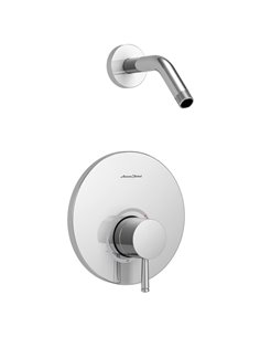 American Standard Serin Shower Trim Kit, Double Ceramic Pressure Balance Cartridge With Lever Handle