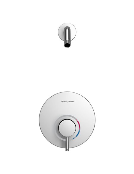 American Standard Serin Shower Trim Kit, Double Ceramic Pressure Balance Cartridge With Lever Handle