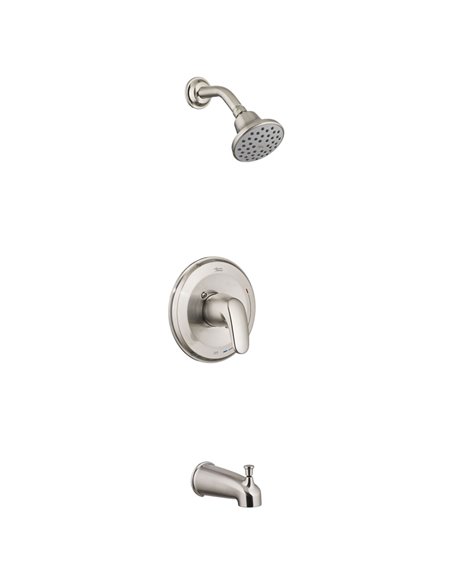 American Standard Colony PRO  1.75 gpm/6.6 L/min Tub and Shower Trim Kit With Water-Saving Showerhead, Double Ceramic Pressure B