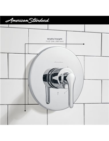 American Standard Studio S Valve Only Trim Kit With Double Ceramic Pressure Balance Cartridge With Lever Handle