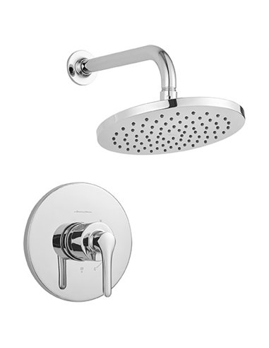American Standard Studio S 1.8 gpm/6.8 L/min  Shower Trim Kit With Rain Showerhead, Double Ceramic Pressure Balance Cartridge Wi