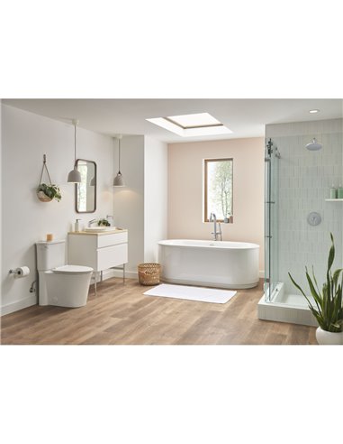 American Standard Studio S 1.8 gpm/6.8 L/min  Shower Trim Kit With Rain Showerhead, Double Ceramic Pressure Balance Cartridge Wi