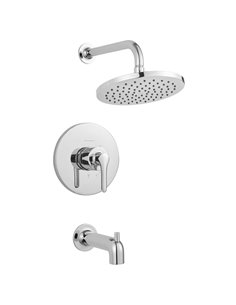 American Standard Studio S 1.8 gpm/6.8 L/min Tub and Shower Trim Kit With Rain Showerhead, Double Ceramic Pressure Balance Cartr
