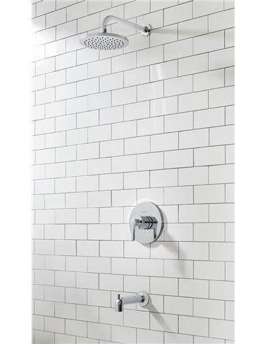 American Standard Studio S 1.8 gpm/6.8 L/min Tub and Shower Trim Kit With Rain Showerhead, Double Ceramic Pressure Balance Cartr