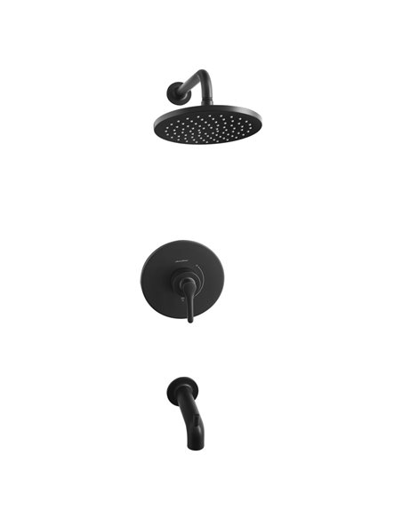 American Standard Studio S 1.8 gpm/6.8 L/min Tub and Shower Trim Kit With Rain Showerhead, Double Ceramic Pressure Balance Cartr