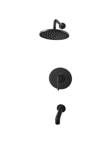 American Standard Studio S 1.8 gpm/6.8 L/min Tub and Shower Trim Kit With Rain Showerhead, Double Ceramic Pressure Balance Cartr