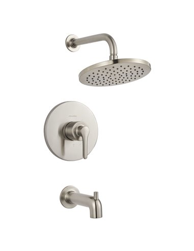 American Standard Studio S 1.8 gpm/6.8 L/min Tub and Shower Trim Kit With Rain Showerhead, Double Ceramic Pressure Balance Cartr
