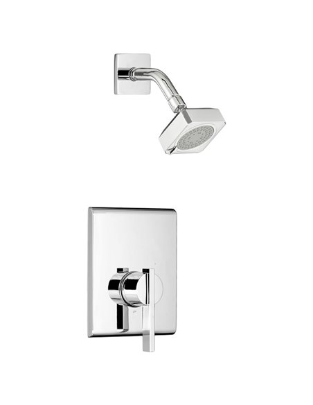 American Standard Times Square 1.75 gpm/6.6 L/min Shower Trim Kit With Water-Saving Showerhead, Double Ceramic Pressure Balance 