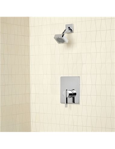 American Standard Times Square 1.75 gpm/6.6 L/min Shower Trim Kit With Water-Saving Showerhead, Double Ceramic Pressure Balance 