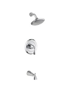 American Standard Fluent 2.5 gpm/9.5 L/min Tub and Shower Trim Kit With Showerhead, Double Ceramic Pressure Balance Cartridge Wi