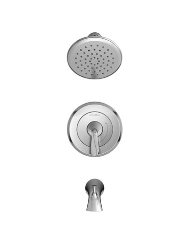 American Standard Fluent 1.8 gpm/6.8 L/min Tub and Shower Trim Kit With Water-Saving Showerhead, Double Ceramic Pressure Balance