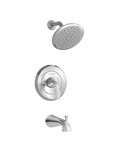 American Standard Fluent 1.8 gpm/6.8 L/min Tub and Shower Trim Kit With Water-Saving Showerhead, Double Ceramic Pressure Balance 2