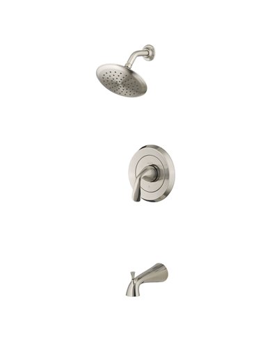 American Standard Fluent 1.8 gpm/6.8 L/min Tub and Shower Trim Kit With Water-Saving Showerhead, Double Ceramic Pressure Balance