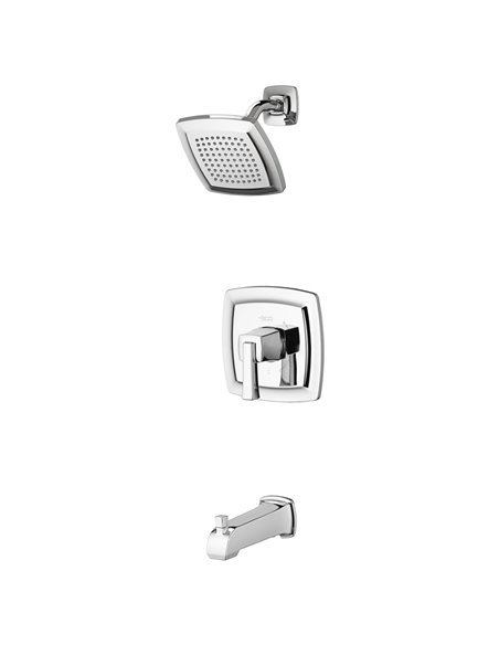 American Standard Townsend 2.5 gpm/9.5L/min Tub and Shower Trim Kit With Rain Showerhead, Double Ceramic Pressure Balance Cartri