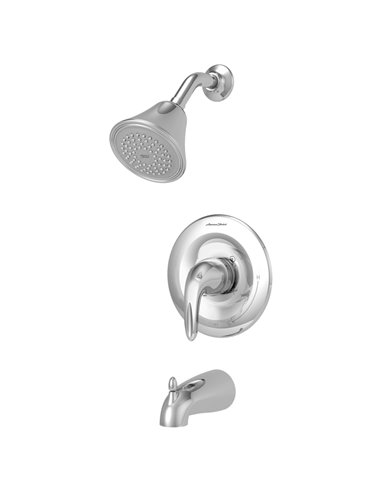American Standard Reliant 3 2.5 gpm/9.5 L/min Tub and Shower Trim Kit With Showerhead, Double Ceramic Pressure Balance Cartridge