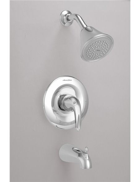American Standard Reliant 3 2.5 gpm/9.5 L/min Tub and Shower Trim Kit With Showerhead, Double Ceramic Pressure Balance Cartridge