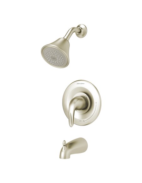 American Standard Reliant 3 2.5 gpm/9.5 L/min Tub and Shower Trim Kit With Showerhead, Double Ceramic Pressure Balance Cartridge