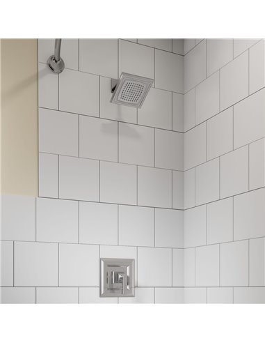 American Standard Town Square S 2.5 gpm/9.5 L/min Shower Trim Kit With Single Function Showerhead, Double Ceramic Pressure Balan