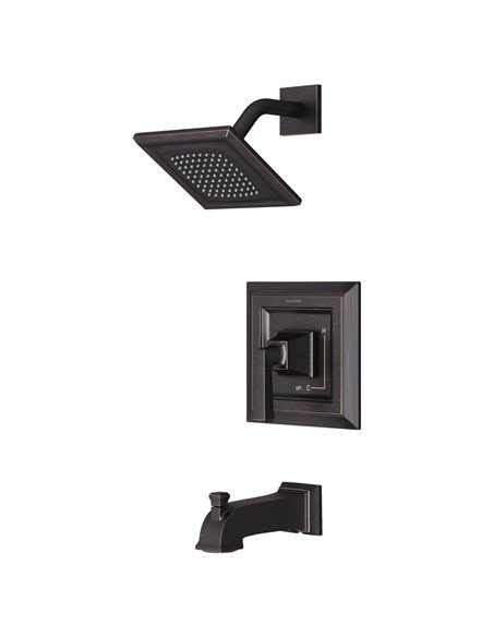 American Standard Town Square S 2.5 gpm/9.5 L/min Tub and Shower Trim Kit With Single Function Showerhead, Double Ceramic Pressu