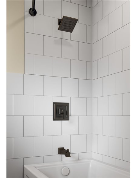 American Standard Town Square S 2.5 gpm/9.5 L/min Tub and Shower Trim Kit With Single Function Showerhead, Double Ceramic Pressu