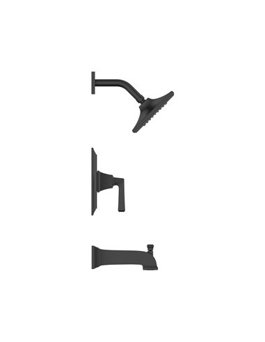 American Standard Town Square S 1.75 gpm/6.8 L/min Tub and Shower Trim Kit With Water-Saving Showerhead, Double Ceramic Pressure