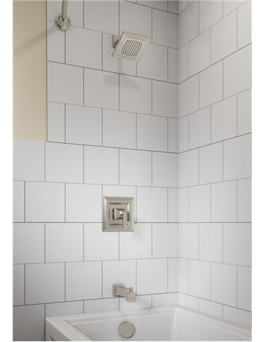 American Standard Town Square S 1.75 gpm/6.8 L/min Tub and Shower Trim Kit With Water-Saving Showerhead, Double Ceramic Pressure