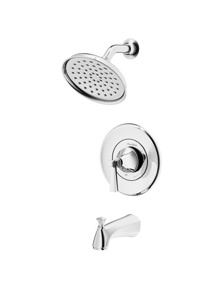 American Standard Glenmere 1.8 gpm/6.8 L/min Tub and Shower Trim Kit With Water-Saving Showerhead, Double Ceramic Pressure Balan