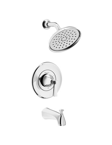 American Standard Glenmere 1.8 gpm/6.8 L/min Tub and Shower Trim Kit With Water-Saving Showerhead, Double Ceramic Pressure Balan