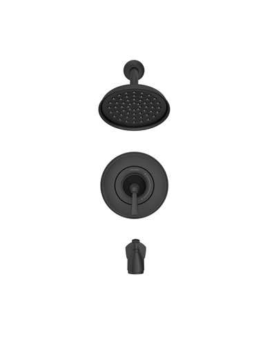 American Standard Glenmere 1.8 gpm/6.8 L/min Tub and Shower Trim Kit With Water-Saving Showerhead, Double Ceramic Pressure Balan