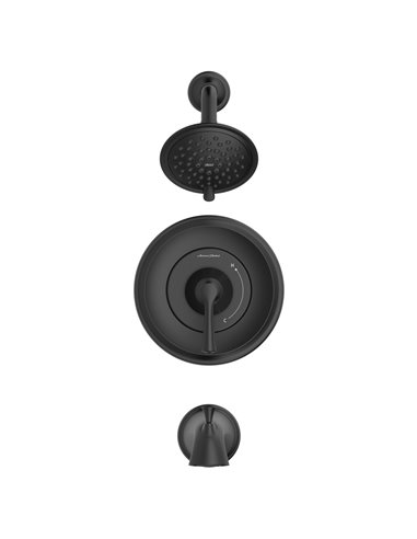 American Standard Estate 1.8 gpm/6.8 L/min Tub and Shower Trim Kit With Water-Saving 3-Function Showerhead, Double Ceramic Press