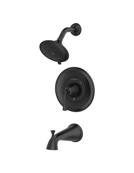 American Standard Estate 1.8 gpm/6.8 L/min Tub and Shower Trim Kit With Water-Saving 3-Function Showerhead, Double Ceramic Press