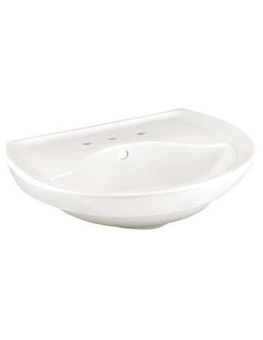 American Standard Ravenna Ped Slab 8Cc Less Towel Bar - 0268008