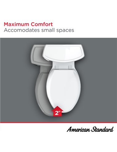 American Standard Compact Cadet3 Flowise 1 Pc Toilet - 2403128