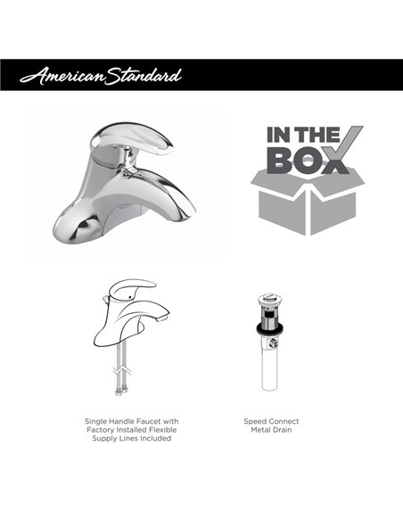 American Standard Reliant3 Cset Lavy WSp Con Drain Ec - 7385000