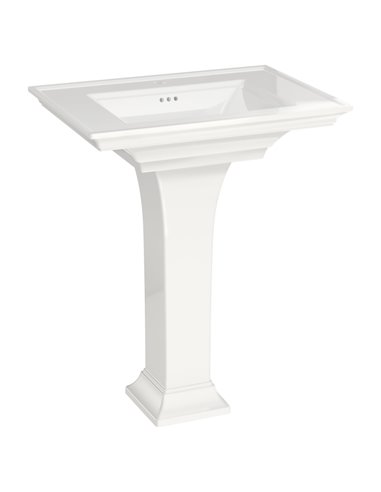 American Standard Town Square S Center Hole Only Pedestal Sink Top and Leg Combination
