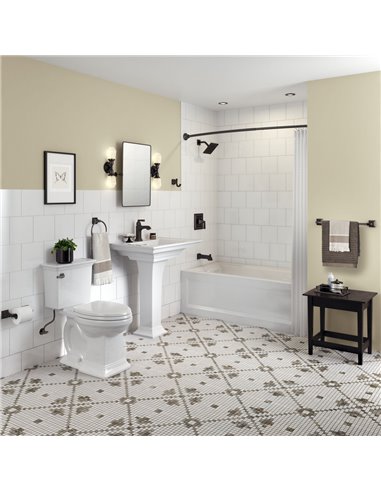 American Standard Town Square S Center Hole Only Pedestal Sink Top and Leg Combination