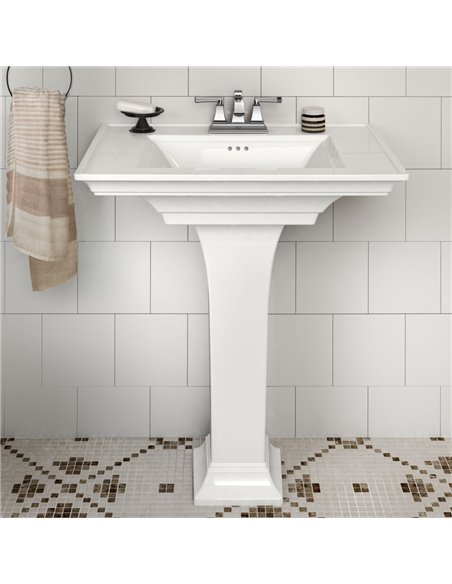 American Standard Town Square S 4-Inch Centerset Pedestal Sink Top and Leg Combination