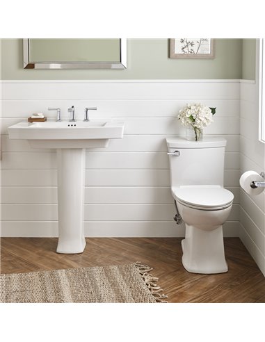 American Standard Townsend 8-Inch Widespread Pedestal Sink Top and Leg Combination