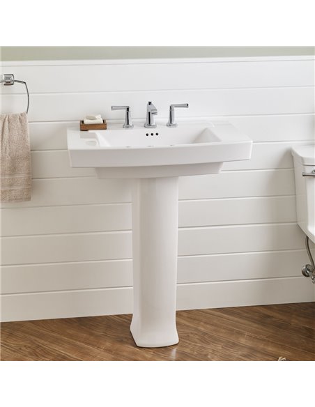American Standard Townsend 8-Inch Widespread Pedestal Sink Top and Leg Combination
