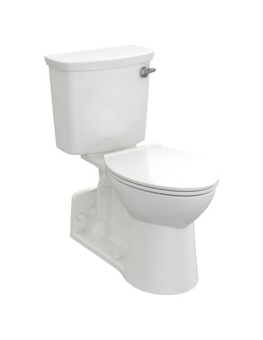 American Standard Yorkville VorMax Two-Piece 1.28 gpf/4.8 Lpf Right-Hand Trip Lever Chair Height Back Outlet Elongated EverClean