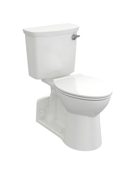American Standard Yorkville VorMax Two-Piece 1.28 gpf/4.8 Lpf Right-Hand Trip Lever Chair Height Back Outlet Elongated EverClean