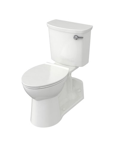 American Standard Yorkville VorMax Two-Piece 1.28 gpf/4.8 Lpf Right-Hand Trip Lever Chair Height Back Outlet Elongated EverClean